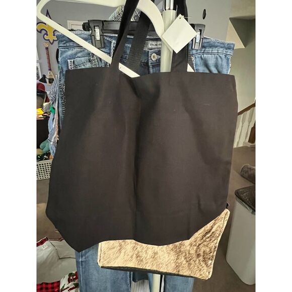 LARGE BABY BLUE GRAPHIC PRINT BOOK HOARDER CANVAS TOTE BAG - Picture 2 of 2